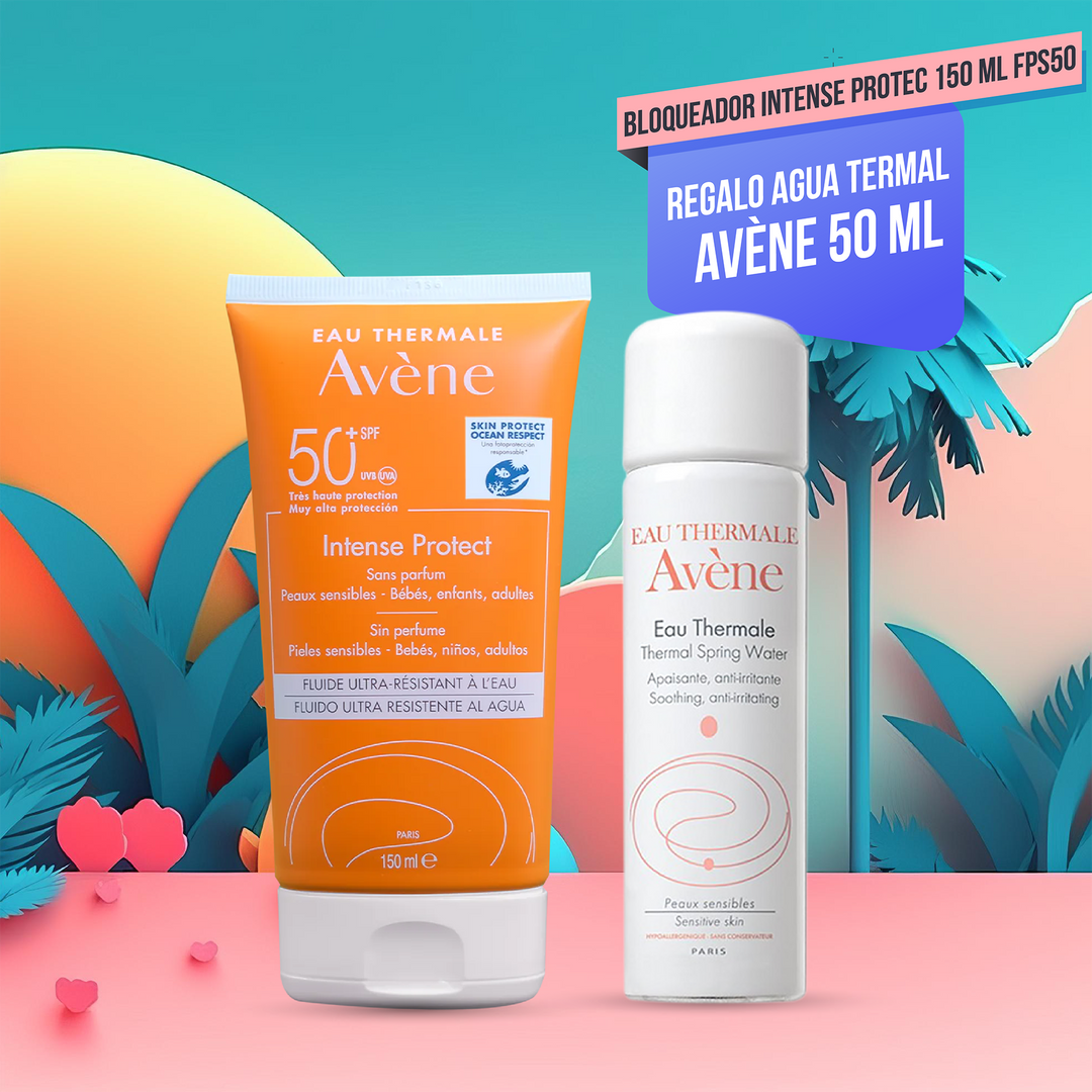 Avene Kit Bloqueador Intense Protec 150 ml fps50+MAS Agua Termal 50 ml
