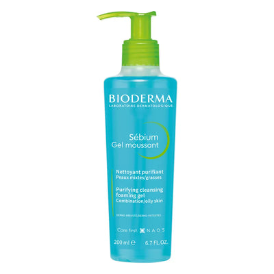 Bioderma sebium moussant gel 200 ml.