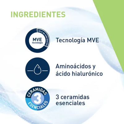 Cerave limpiadora crema-espuma hidratante 236ml
