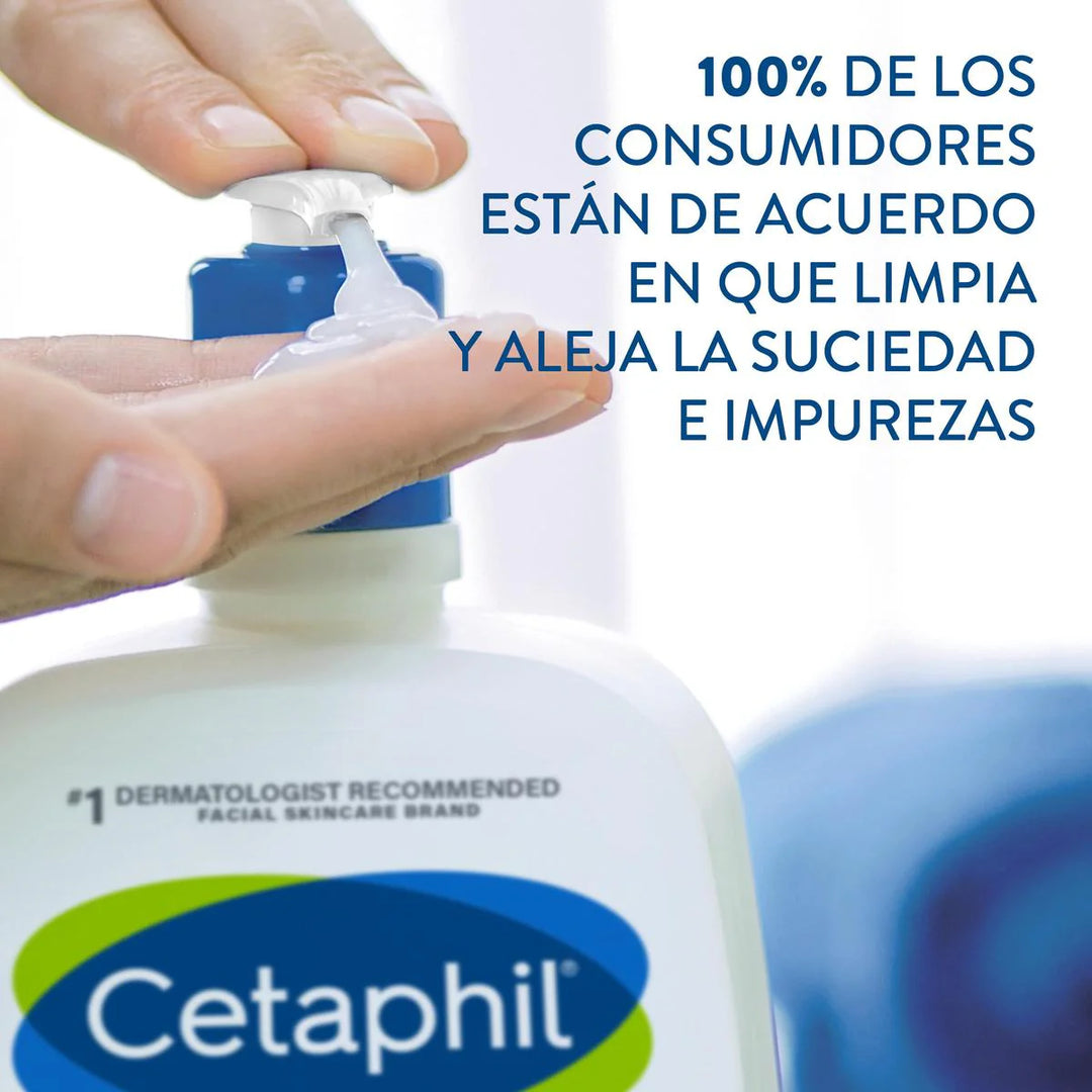 Cetaphil limpiador facial diario para piel grasa 237 ml.