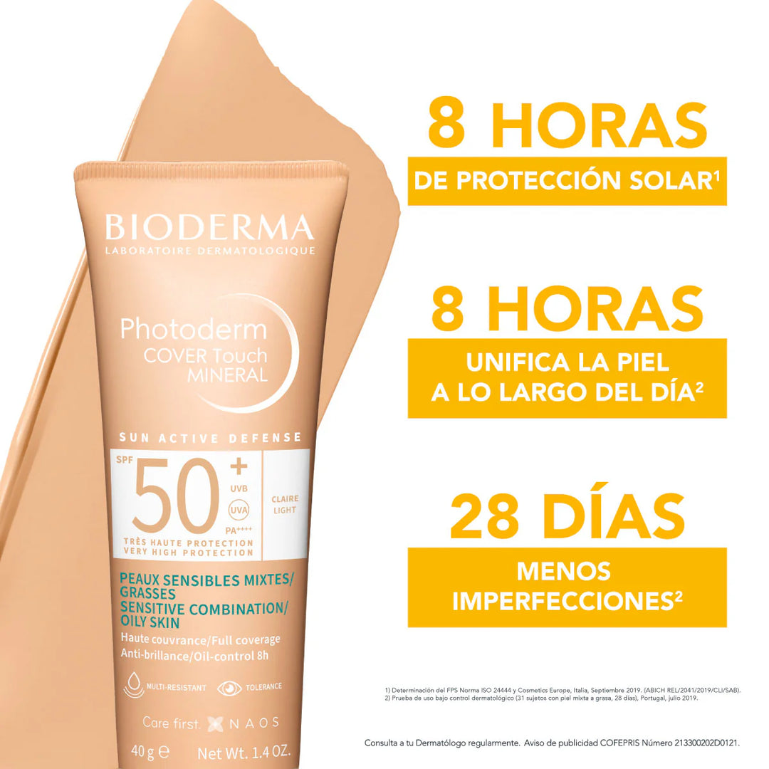 BIODERMA / BIODERMA PHOTODERM COVER TOUCH FPS 50+ MUY CLARO 40 ML