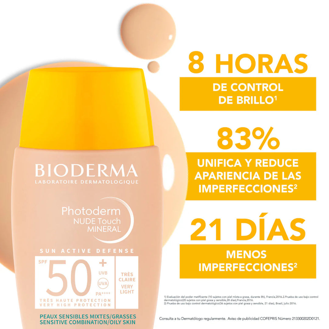 Bioderma Photoderm Nude Touch Muy Claro V2 fps50+ 40ml