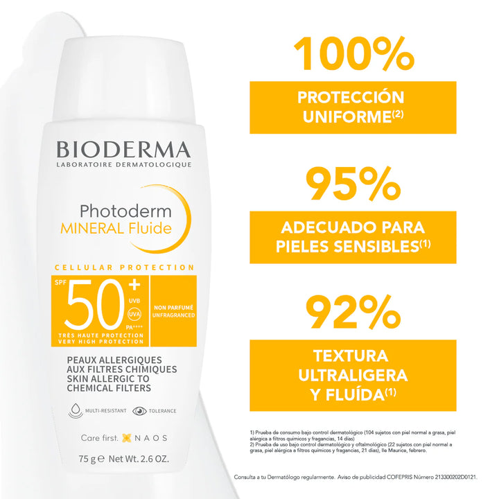 BIODERMA / BIODERMA PHOTODERM MINERAL FLUIDE SPF50+ 75ML