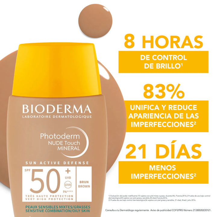 BIODERMA / BIODERMA PHOTODERM NUDE TOUCH MINERAL FPS 50+ BRONCE 40 ML