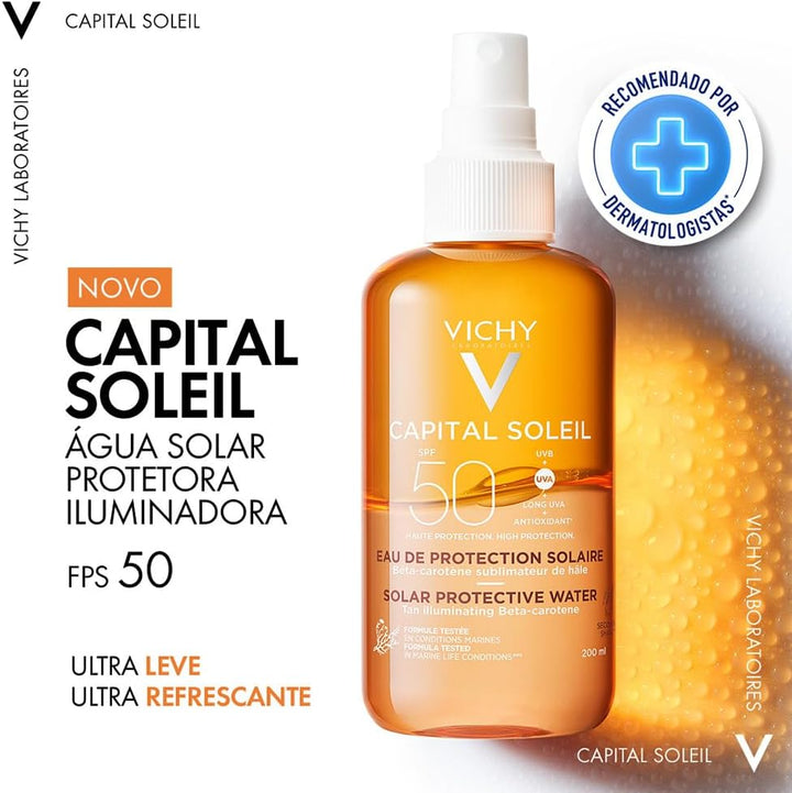 VICHY / CAPITAL SOLEIL AGUA SOLAR BRONCEADORA FPS 50 200 ML