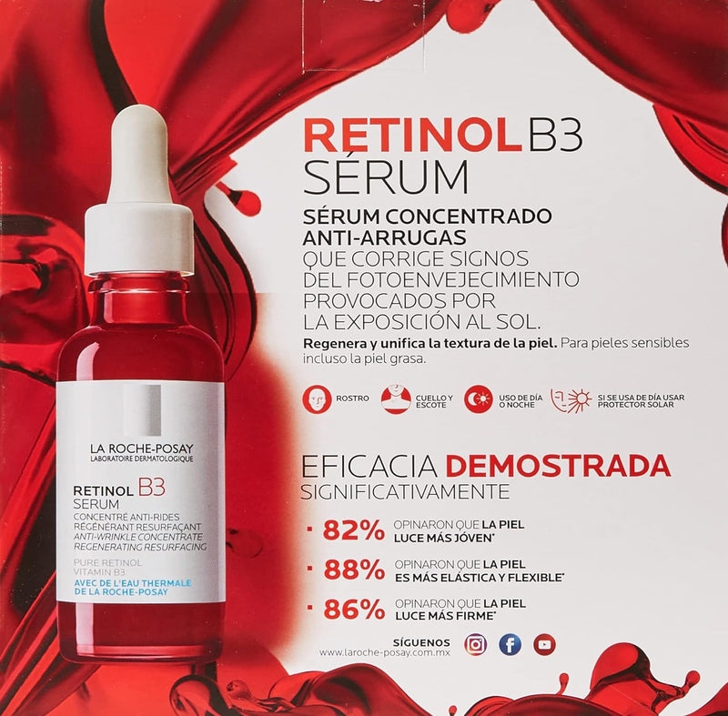 Laroche Kit Retinol B3 Serum 30 ml + Hyalu B5 Serum 10 ml + Anthelios 3 ml