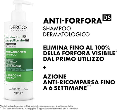 VICHY / DERCOS SHAMPOO ANTICASPA PARA CABELLO NORMAL A GRASO 390ML