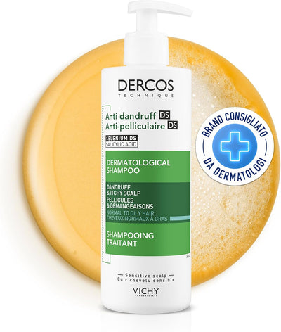 VICHY / DERCOS SHAMPOO ANTICASPA PARA CABELLO NORMAL A GRASO 390ML