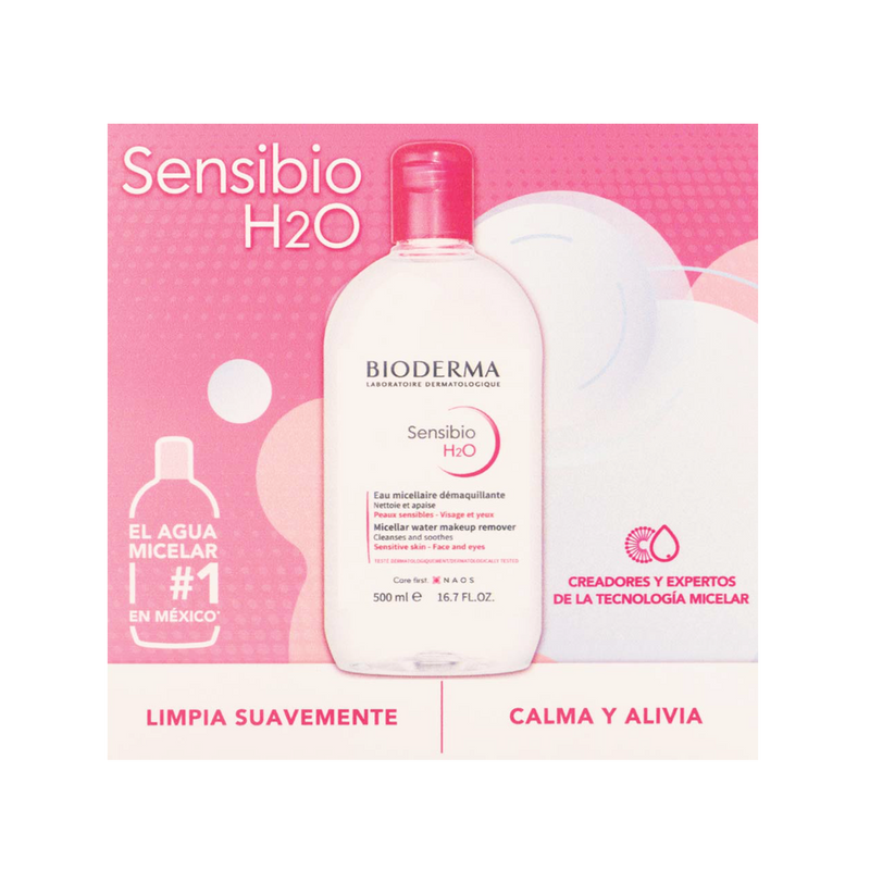 Bioderma Kit Sensibio H2o 500 ml + Sensibio H2o 250 ml