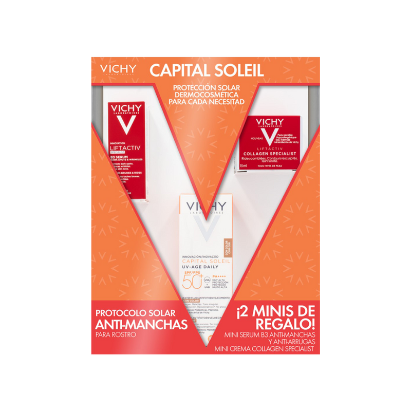 Vichy Kit Capital Soleil Solar UV Age  Liftactiv Antimanchas