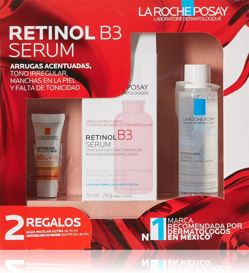 Laroche Kit Retinol B3 Serum 30 ml + Hyalu B5 Serum 10 ml + Anthelios 3 ml