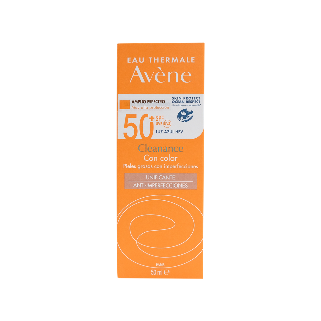 Avene Bloqueador Cleanance Solar C/color fps50+ 50ml