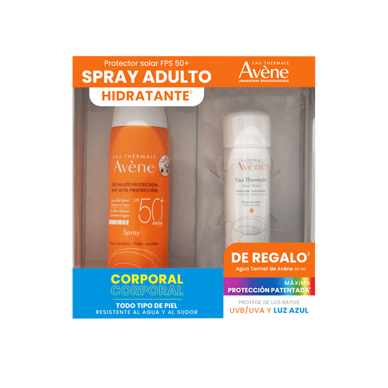 Avene Kit Bloqueador Spray Corp spf 50 + 200 ml