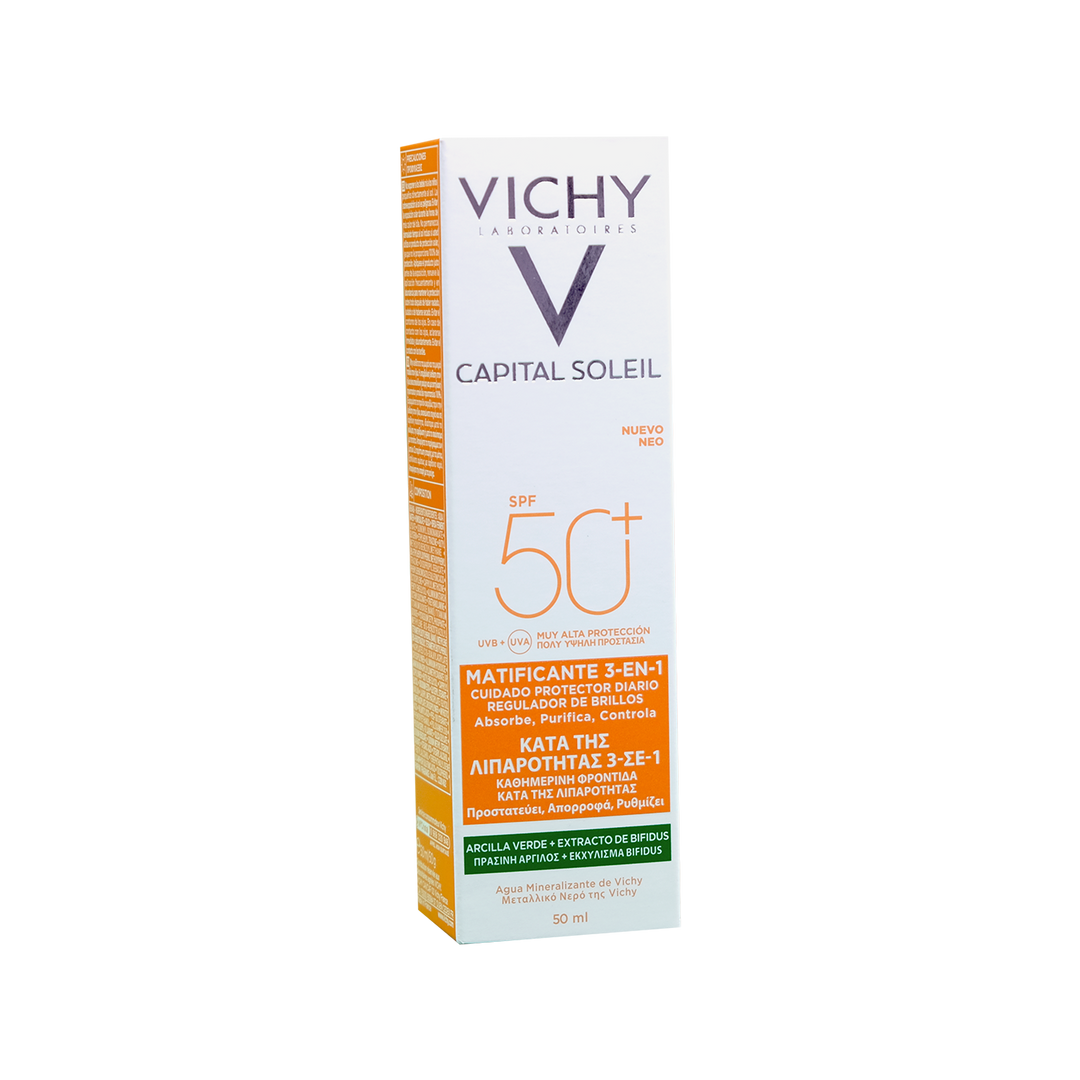 Vichy Capital Soleil Matificante 3 en 1 fps50+ 50 ml