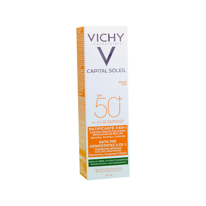 Vichy Capital Soleil Matificante 3 en 1 fps50+ 50 ml