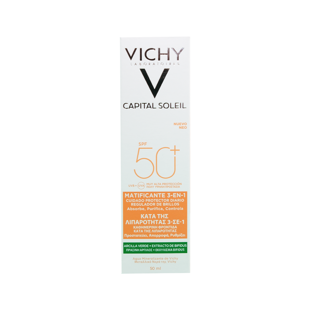 Vichy Capital Soleil Matificante 3 en 1 fps50+ 50 ml