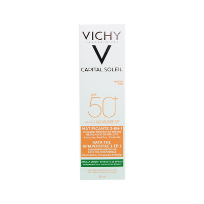 Vichy Capital Soleil Matificante 3 en 1 fps50+ 50 ml
