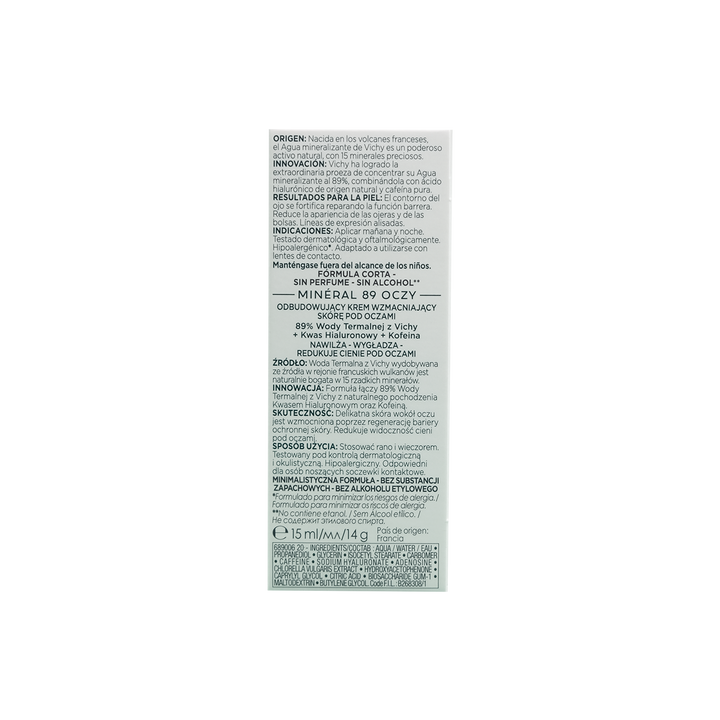Vichy Mineral 89 Contorno Ojos 15 ml