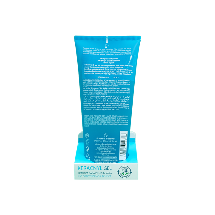 Ducray Keracnyl Gel Limpiador 200 ml.