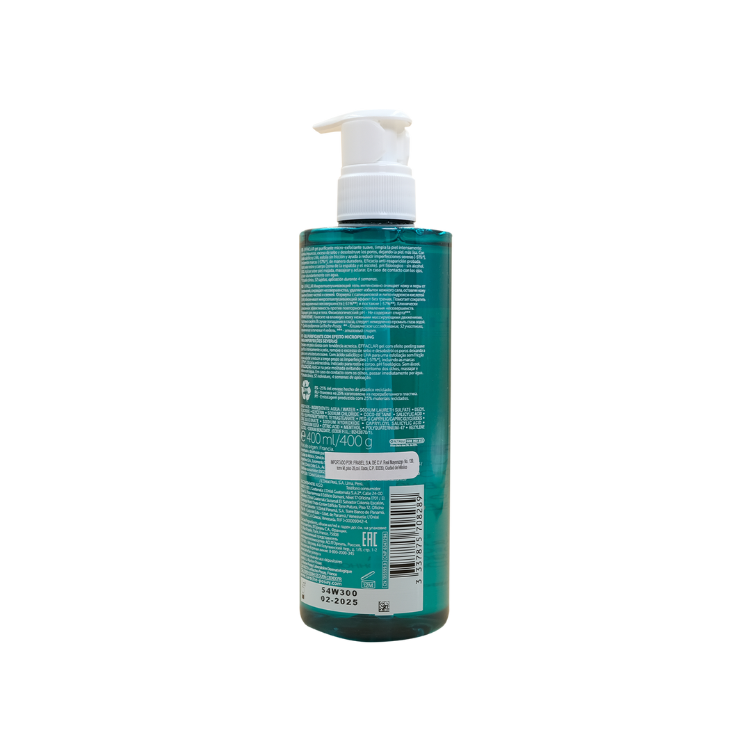 Laroche Effaclar Gel Micro Exfoliante 400ml.