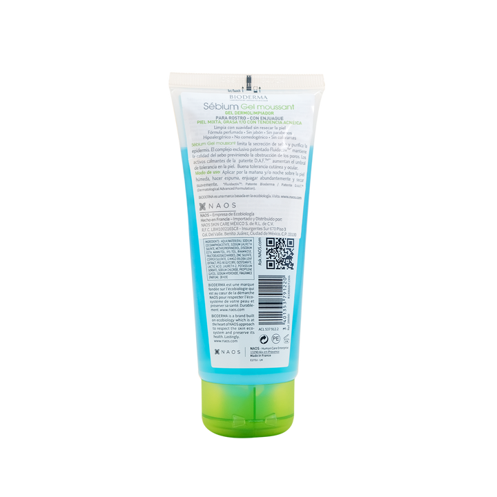 Bioderma sebium moussant gel 100 ml.