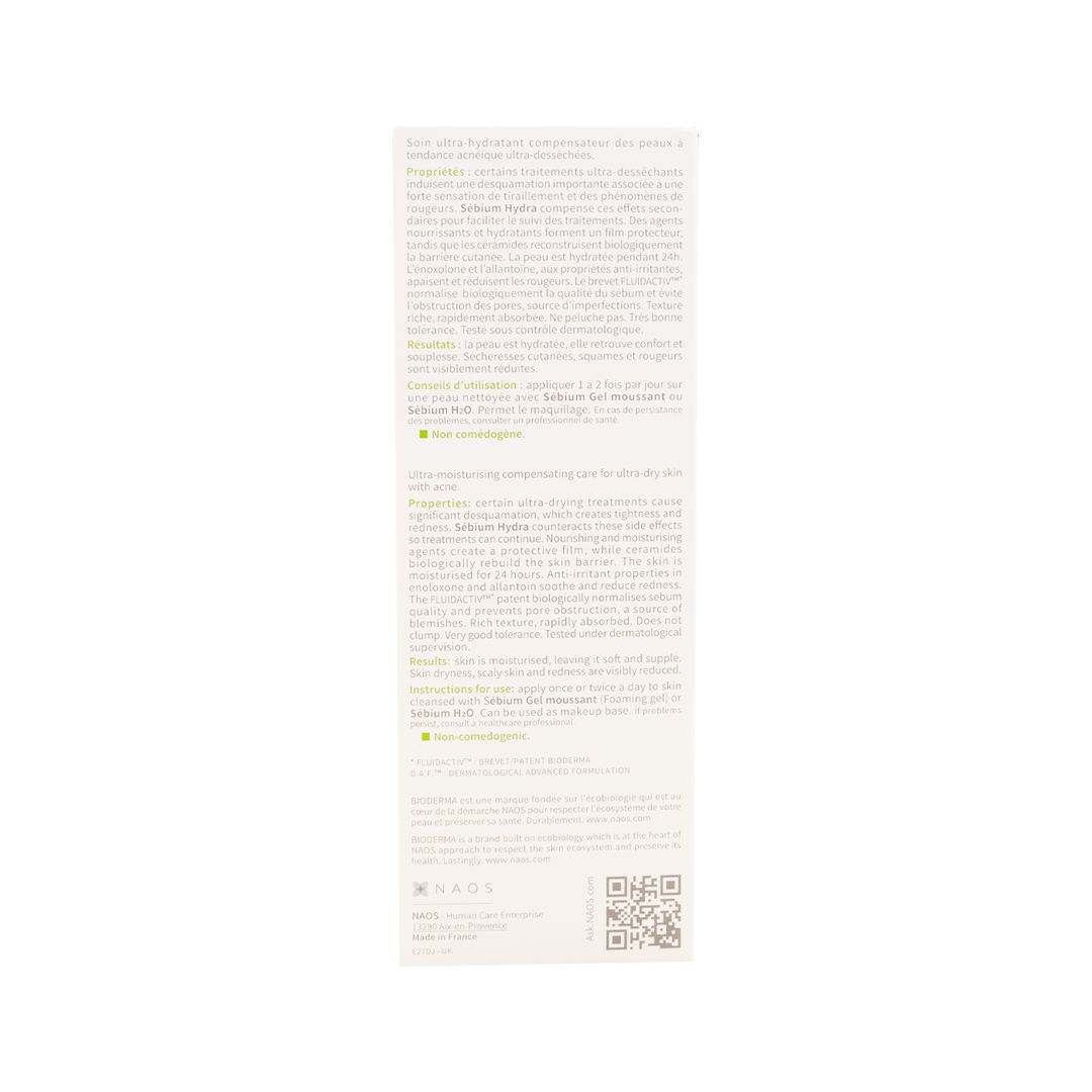 Bioderma sebium hydra crema 40 ml.