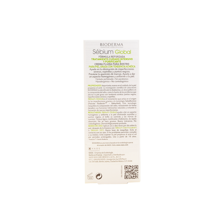 Bioderma sebium global 30 ml.