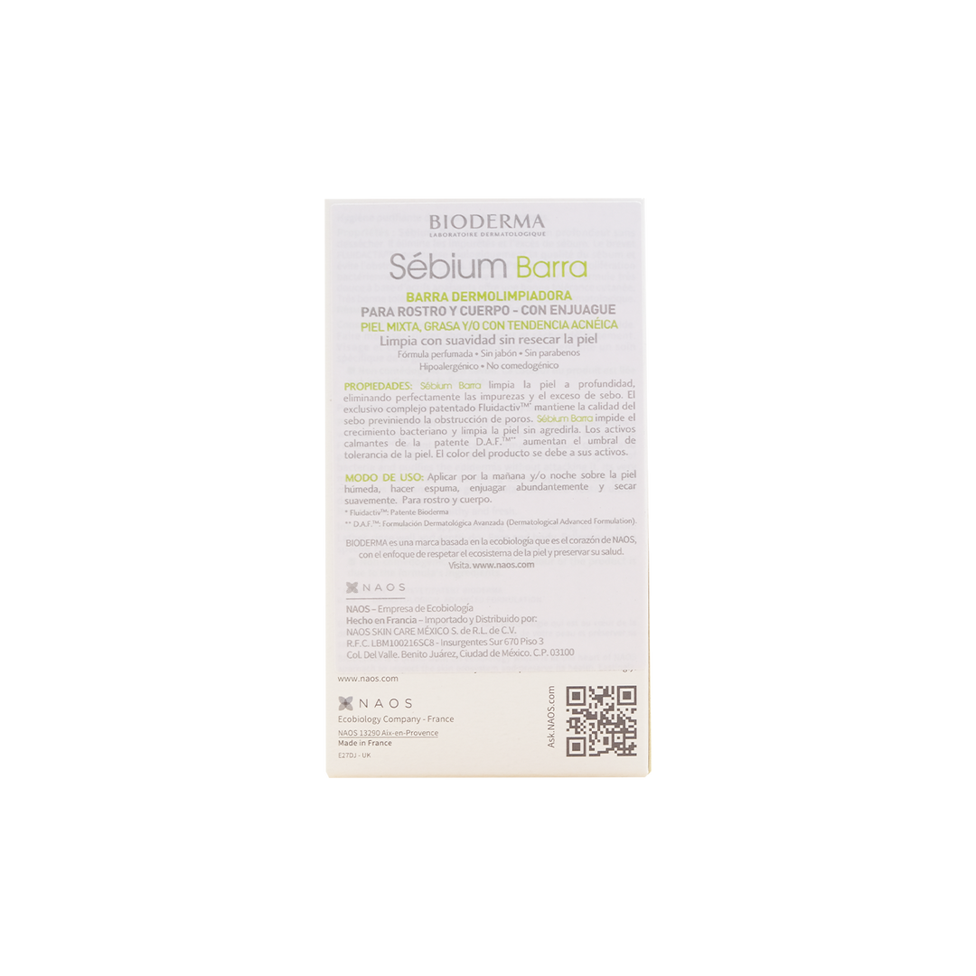 Bioderma sebium pain barra dermo-limp 100 gr.