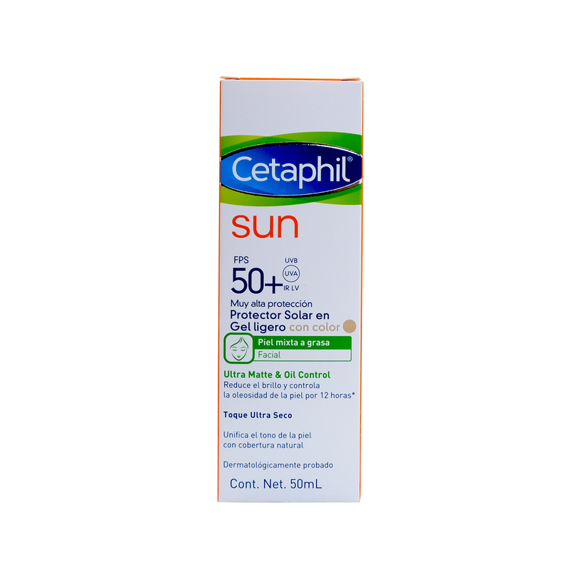 Cetaphil sun gel oil control c/color 50ml fps50+