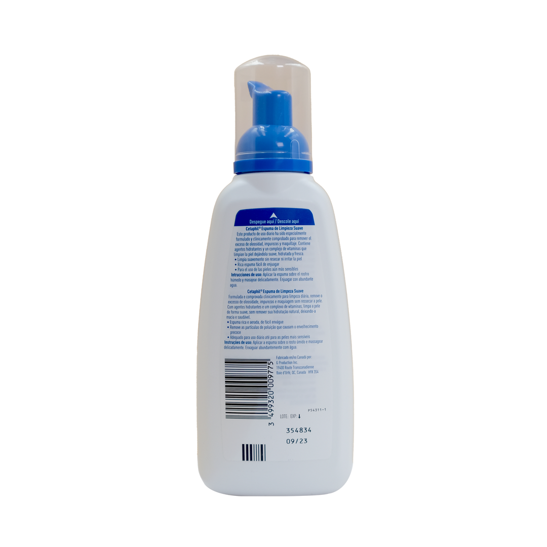 Cetaphil espuma de limpieza suave 236 ml