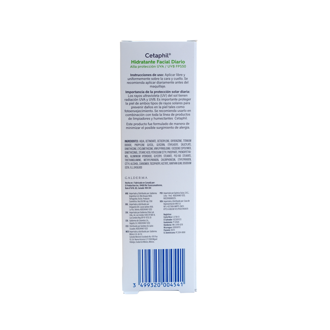 Cetaphil locion hidratante fac fps50 50 ml