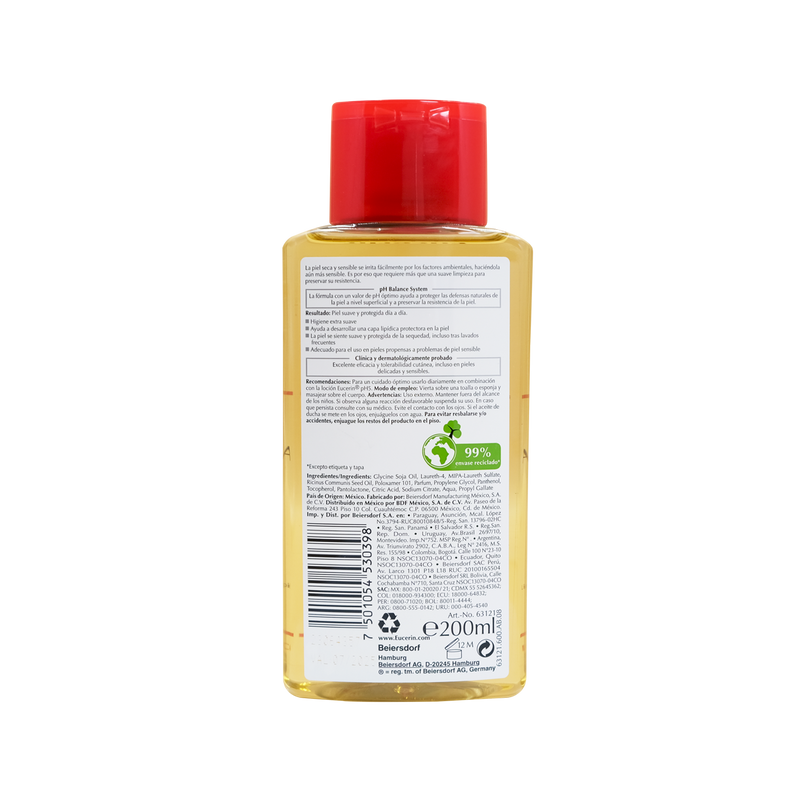 Eucerin ph5 aceite de baño 200 ml