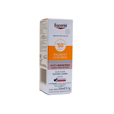 Eucerin bloq pigment control sun fluid 50 ml fps 50+