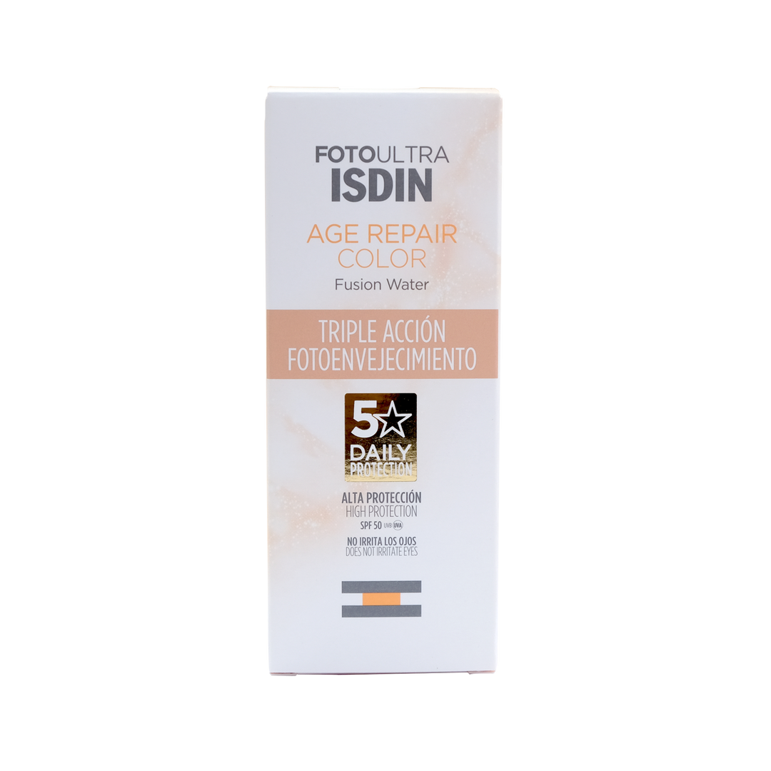 Isdin fotoultra age repair fusion water 50 ml  c/color
