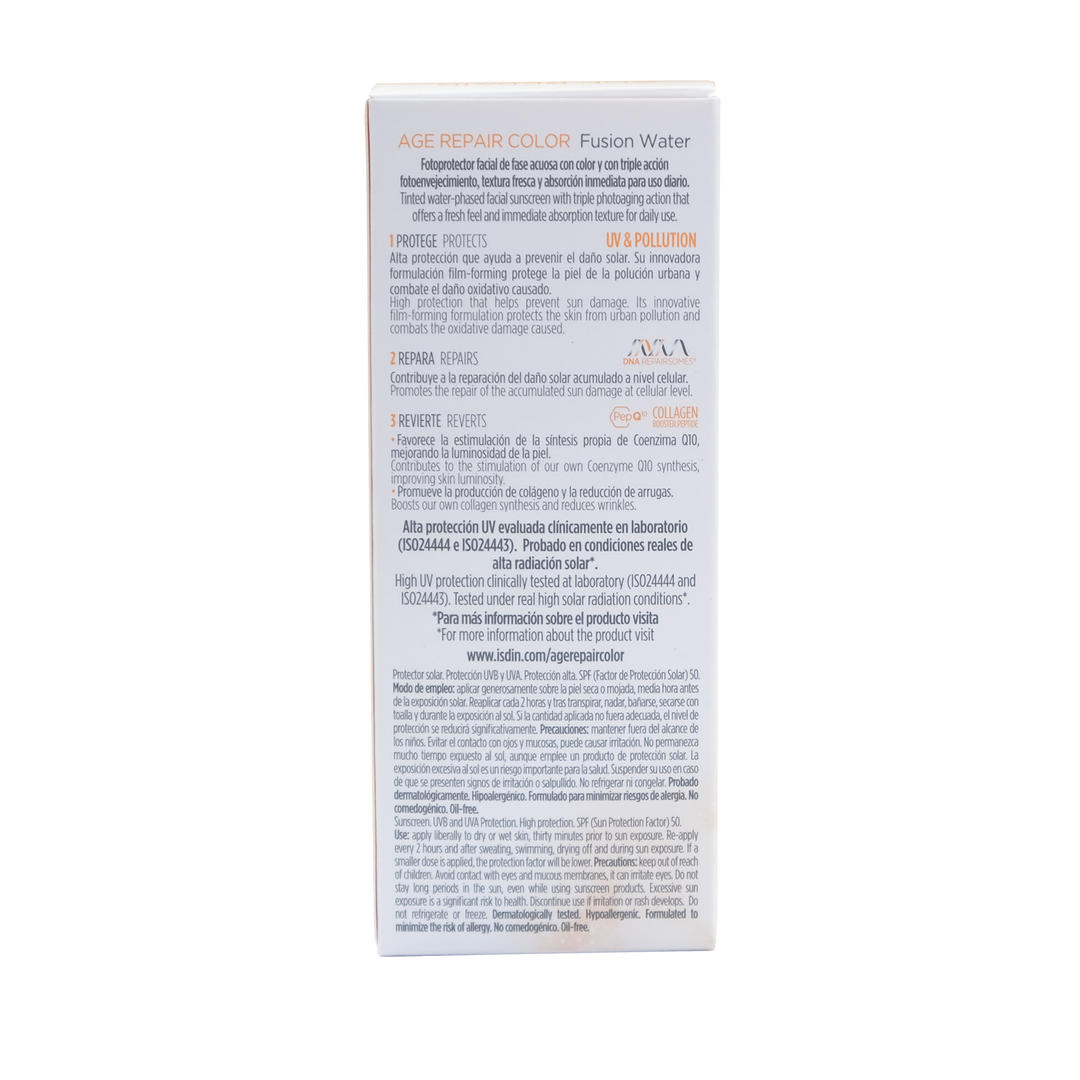 Isdin fotoultra age repair fusion water 50 ml  c/color