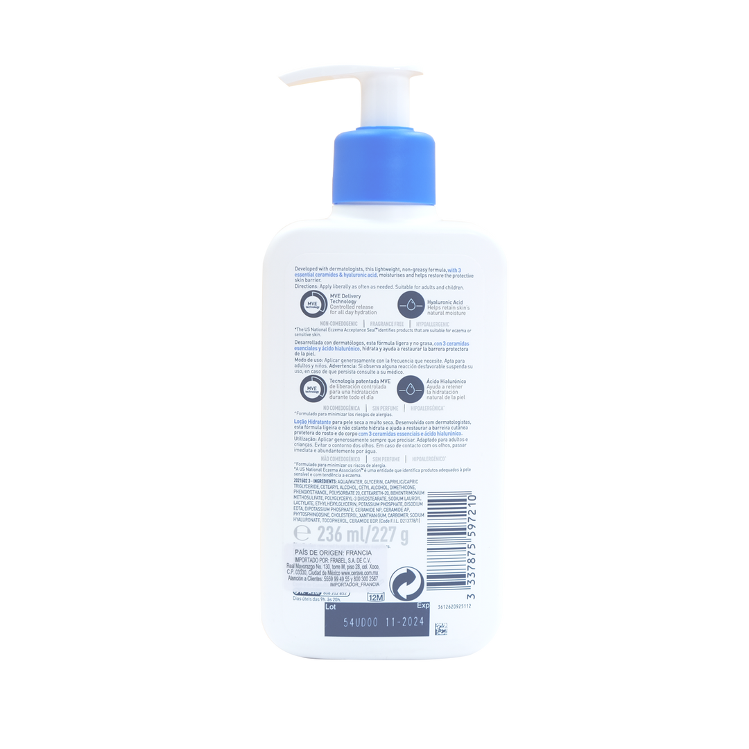 Cerave locion hidratante 236 ml.