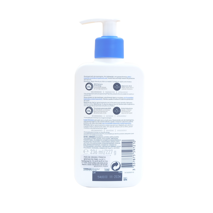 Cerave locion hidratante 236 ml.