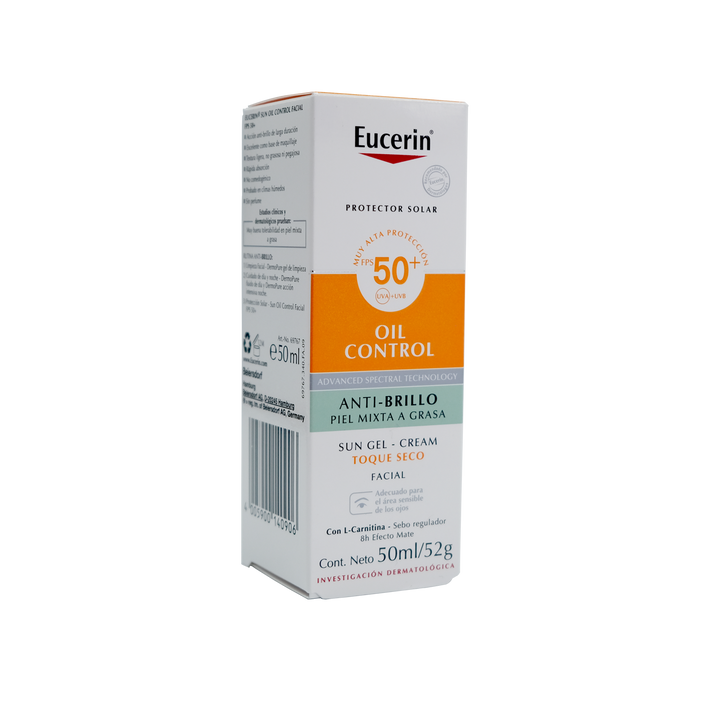 Eucerin bloq oil control toque seco 50 ml fps 50+
