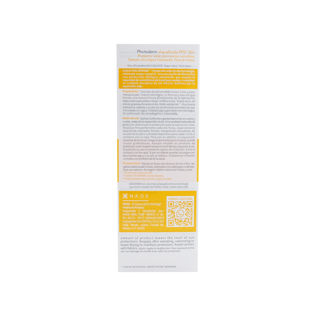 Bioderma photoderm max aquafluido claro fps50+40ml