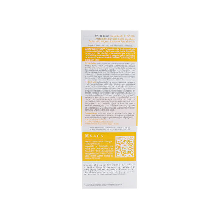 Bioderma photoderm max aquafluido claro fps50+40ml