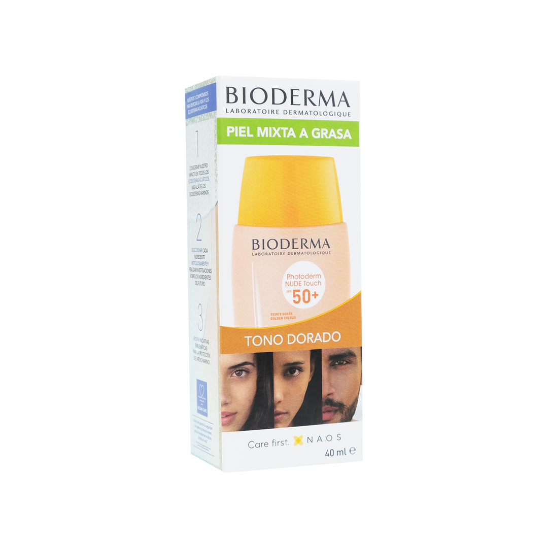 Bioderma photoderm nude touch dorado v2 fps50+ 40ml