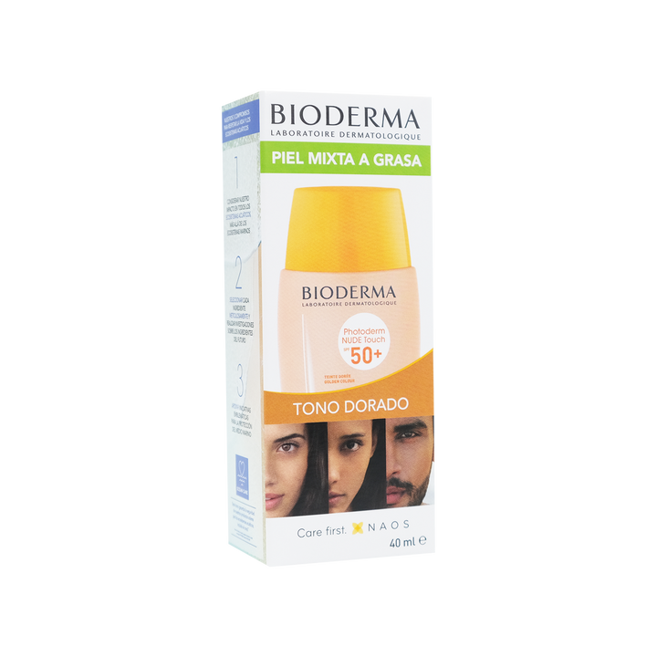 Bioderma photoderm nude touch dorado v2 fps50+ 40ml