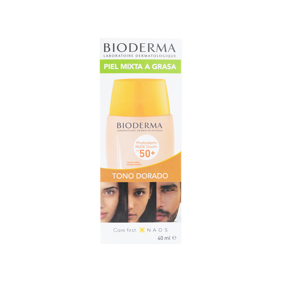Bioderma photoderm nude touch dorado v2 fps50+ 40ml