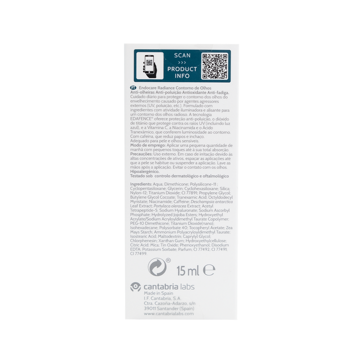 Endocare radiance contorno de ojos antiojeras 15 ml