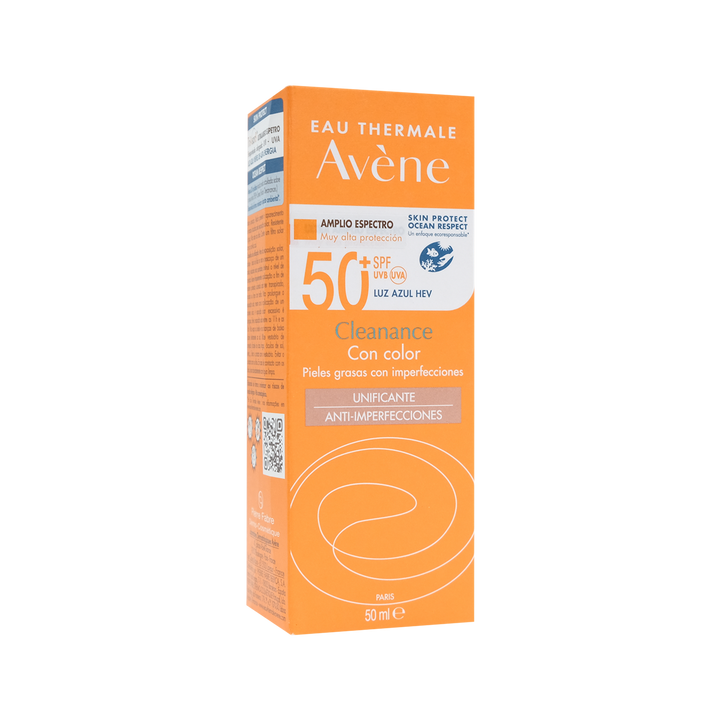 Avene Bloqueador Cleanance Solar C/color fps50+ 50ml