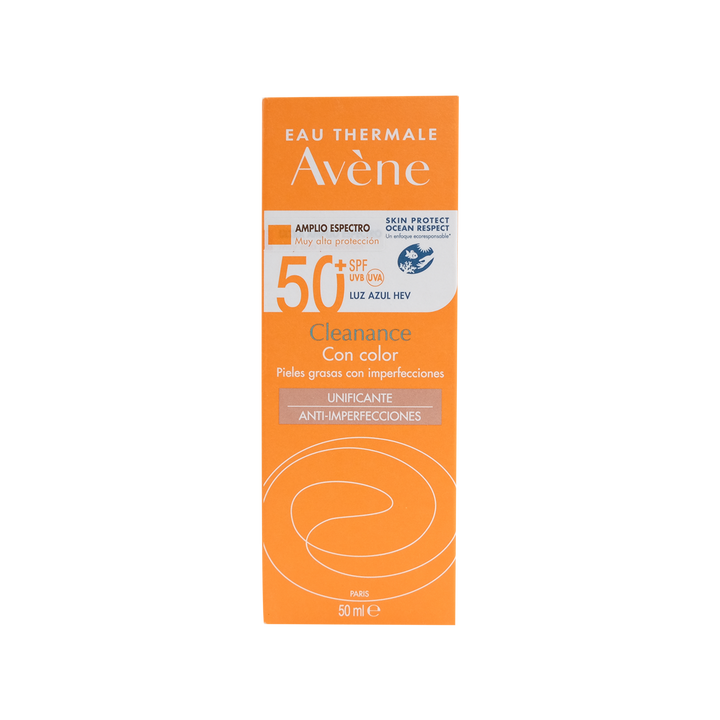 Avene Bloqueador Cleanance Solar C/color fps50+ 50ml