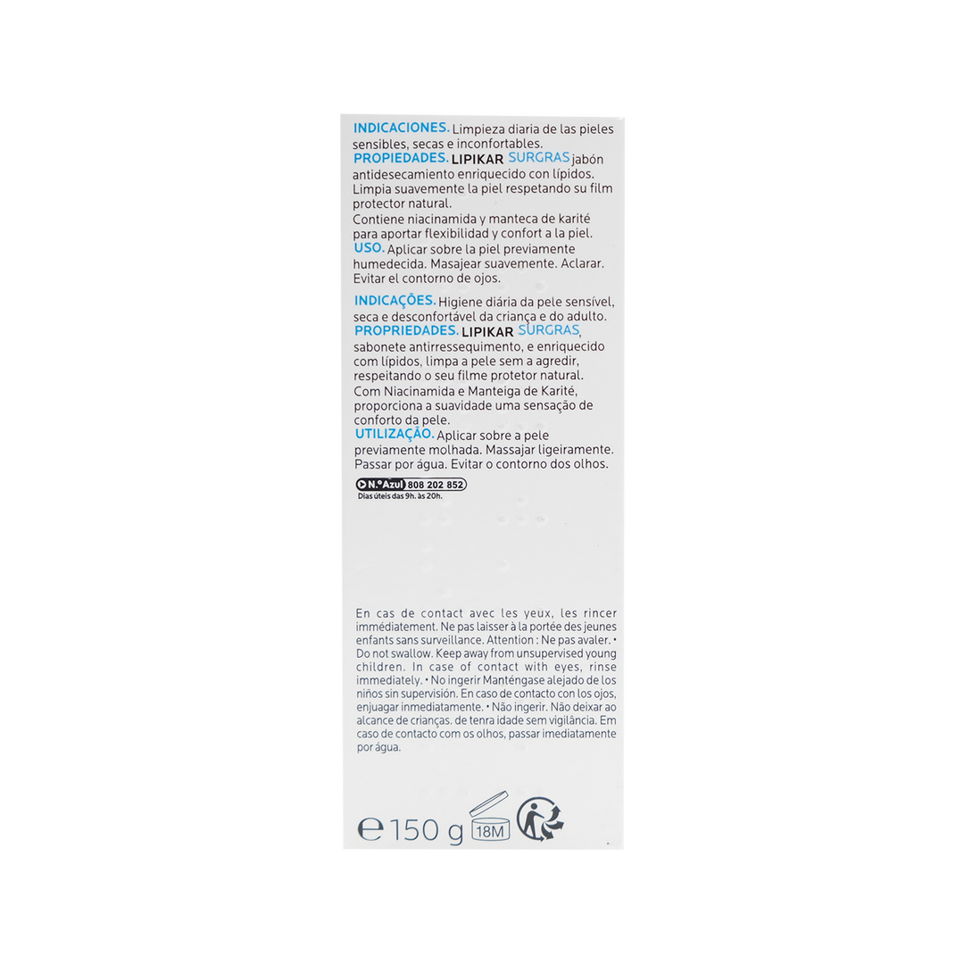 Laroche lipikar surgras barra 150gr