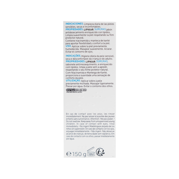 Laroche lipikar surgras barra 150gr