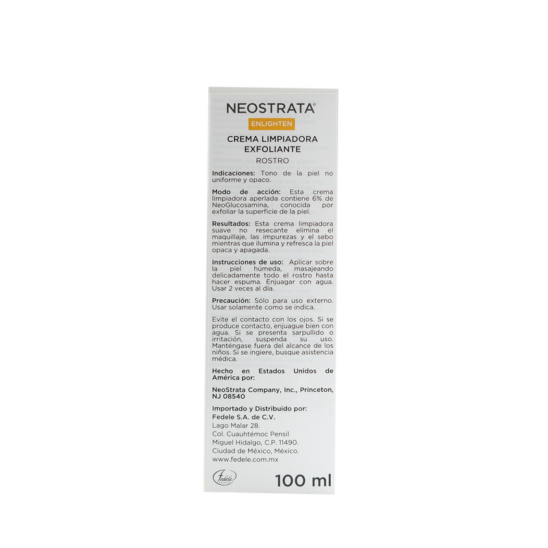 Fedele neostrata enlighten gel limpiador 100 ml