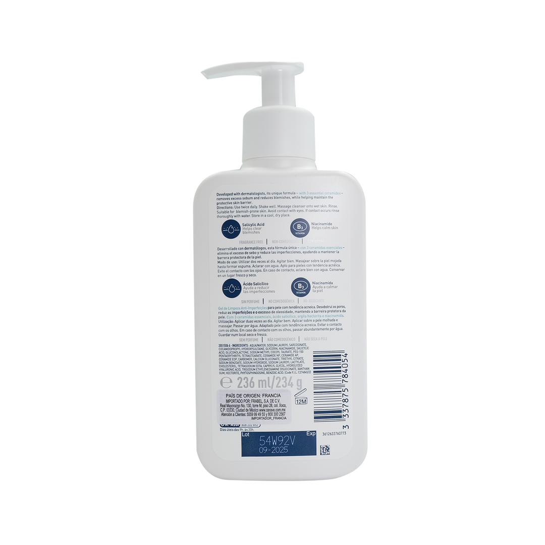 Cerave limpiador control imperfecciones 236ml